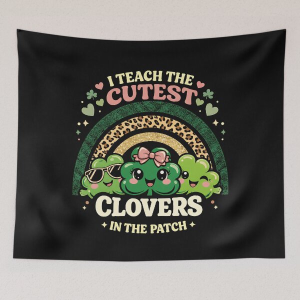 Item preview, I Teach The Cutest Clovers in Patch Boho Leopard Rainbow    designed and sold by clothesy7.