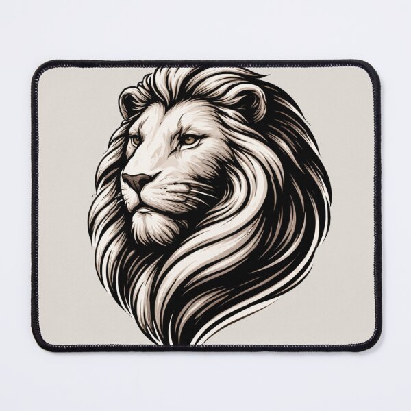 Item preview, Majestic Lion Wall Art - Minimalist African Savanna Wildlife designed and sold by SavannaStrikes.