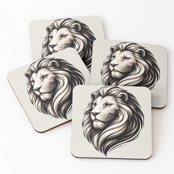 Item preview, Majestic Lion Wall Art - Minimalist African Savanna Wildlife designed and sold by SavannaStrikes.