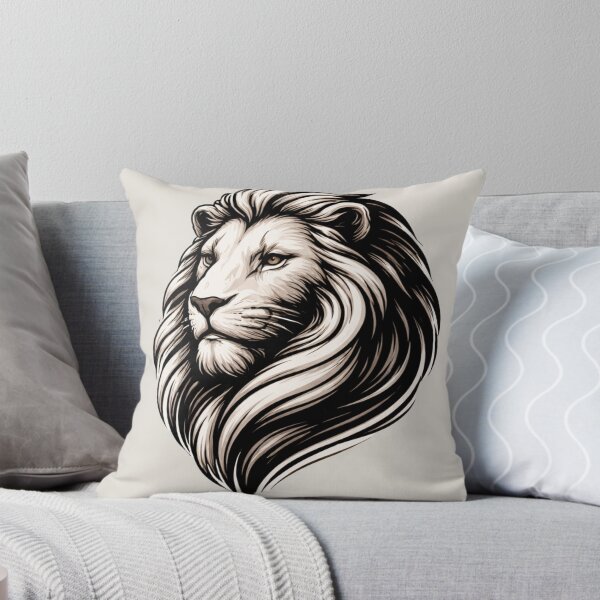 Item preview, Majestic Lion Wall Art - Minimalist African Savanna Wildlife designed and sold by SavannaStrikes.