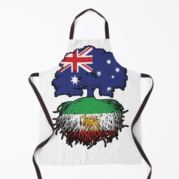 Item preview, Australia Grown, Iranian Roots – Lion and Sun Heritage Design designed and sold by FlagX.