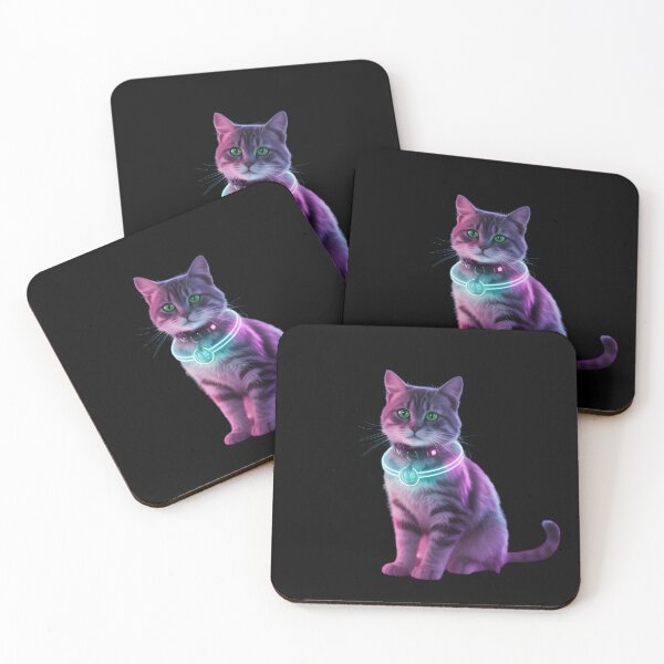 Item preview, Electric Feline – Neon Cyberpunk Style designed and sold by GraphGUY.