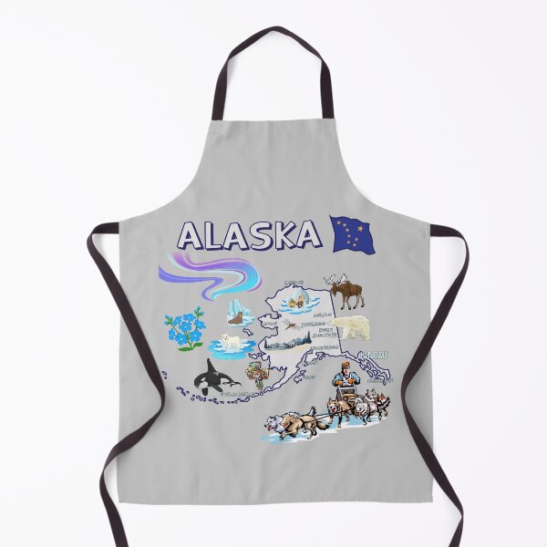 Item preview, The Ultimate Alaska Adventure Map - Wildlife & Icons Art designed and sold by mashmosh.