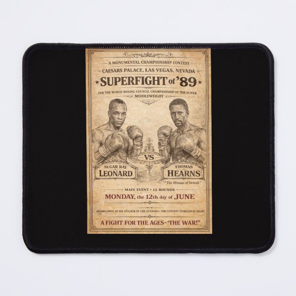Item preview, Reimagined Leonard Hearns Boxing Poster designed and sold by halibutgoatramb.