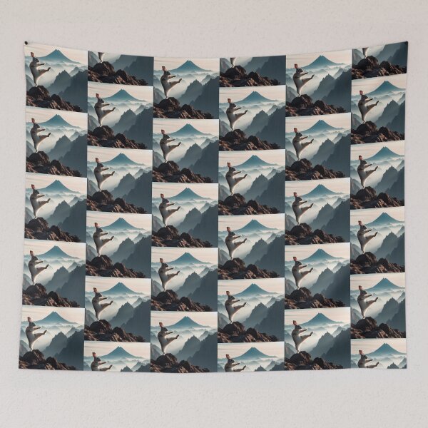 Item preview, Brown rabbit doing karate in nature designed and sold by Dogandesighn.
