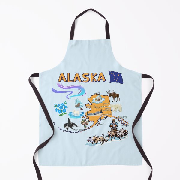 Item preview, Alaska Adventure, Wildlife & Landmarks Map designed and sold by mashmosh.