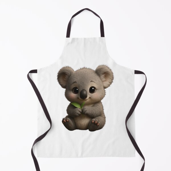 Item preview, Cute Baby Koala Holding Leaf – Soft Nursery Animal Illustration designed and sold by ParisFibre.