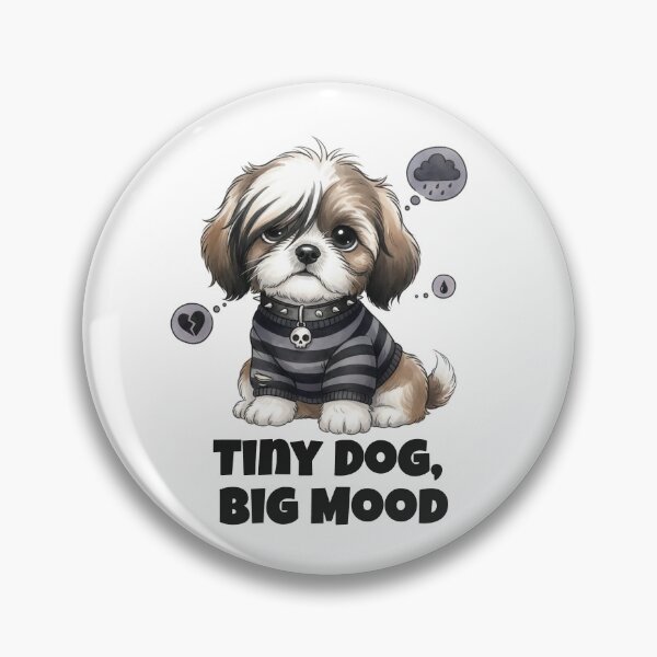 Artikelvorschau, Emo Shih Tzu – Kleiner Hund, große Stimmung entworfen und verkauft von CatgoDigital.