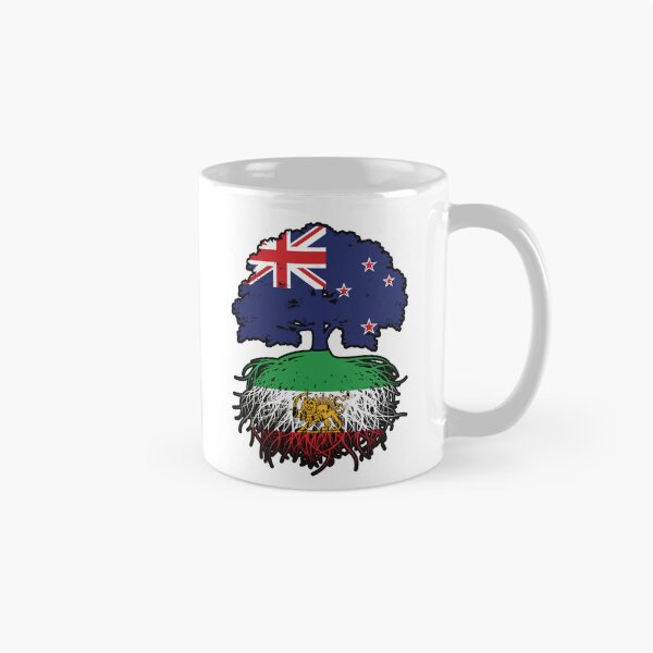 Item preview, New Zealand Grown, Iranian Roots – Lion and Sun Heritage Design designed and sold by FlagX.