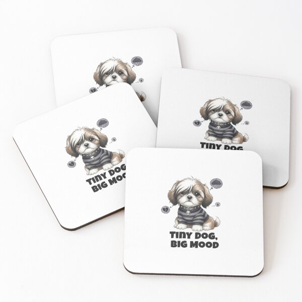 Item preview, Emo Shih Tzu – Tiny Dog, Big Mood designed and sold by CatgoDigital.