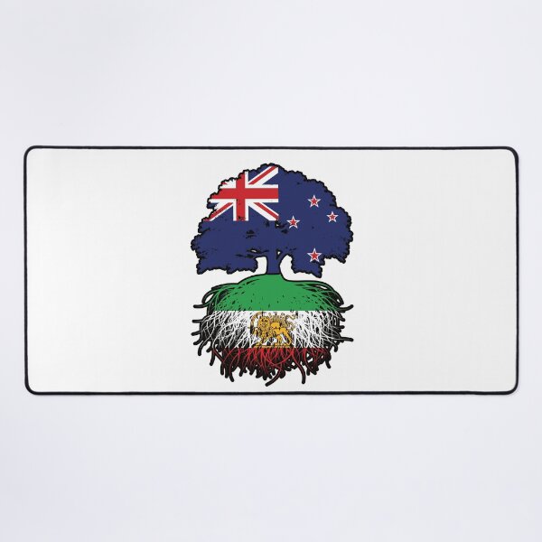 Item preview, New Zealand Grown, Iranian Roots – Lion and Sun Heritage Design designed and sold by FlagX.
