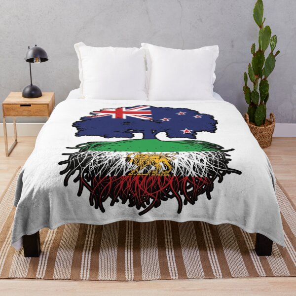 Item preview, New Zealand Grown, Iranian Roots – Lion and Sun Heritage Design designed and sold by FlagX.