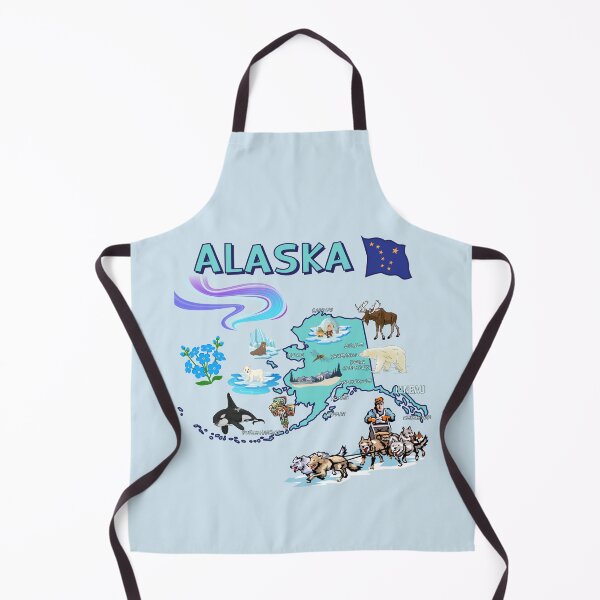 Item preview, Alaska State Map, The Last Frontier Symbols designed and sold by mashmosh.