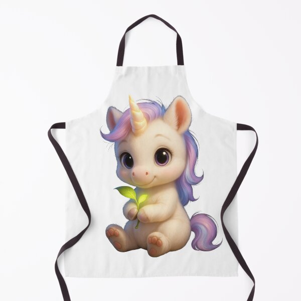 Item preview, Magical Baby Unicorn Holding Leaf – Fantasy Nursery Wall Art designed and sold by ParisFibre.