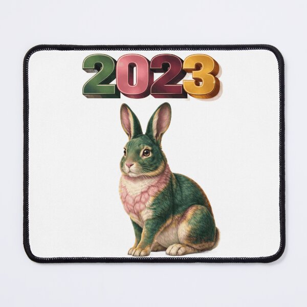 Item preview, 2023 Year of the Rabbit Eastern Zodiac Peace Luck Harmony Design designed and sold by AlexLineArt.