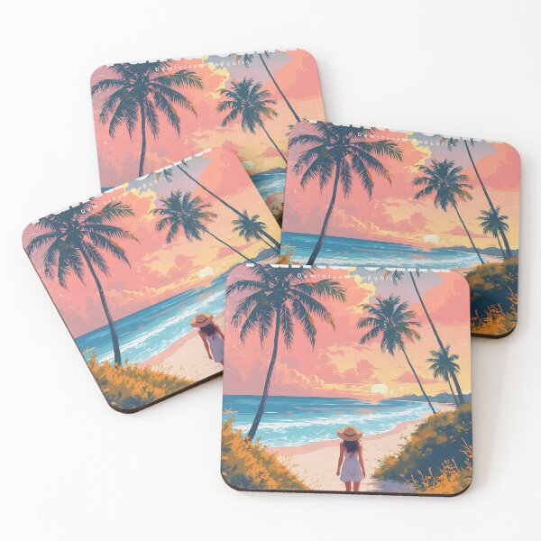 Item preview, Pastel Girl Contemplating Bavaro Beach designed and sold by JacksoonLester.