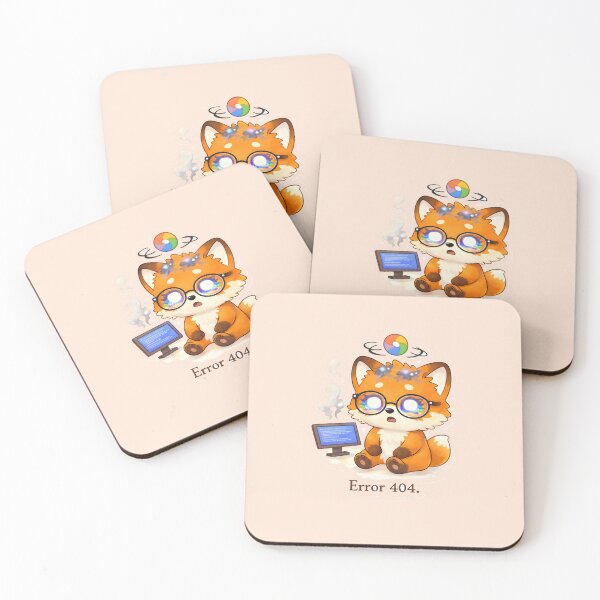 Item preview, Tech Humor– Error 404 Fox Brain Buffering designed and sold by Still Breathing Studio.