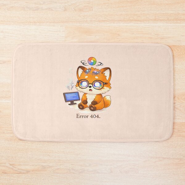 Item preview, Tech Humor– Error 404 Fox Brain Buffering designed and sold by Still Breathing Studio.