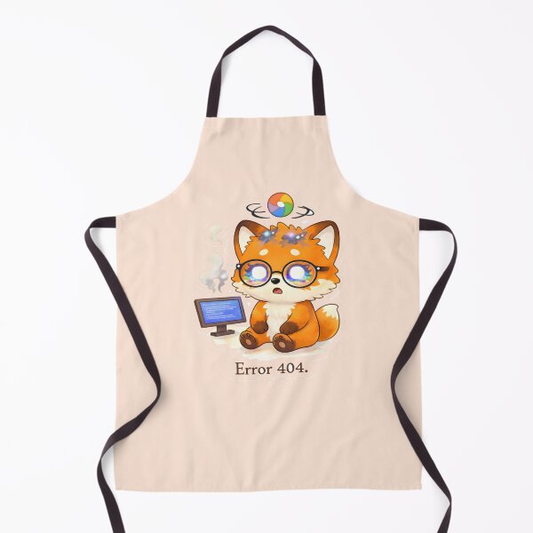 Item preview, Tech Humor– Error 404 Fox Brain Buffering designed and sold by Still Breathing Studio.