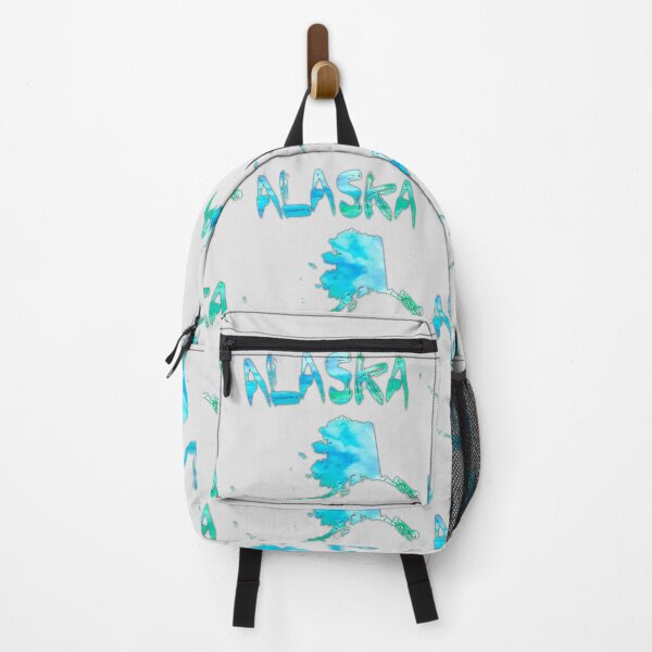 Item preview, Alaska State Map - Blue Watercolor Artistic Nature Design designed and sold by mashmosh.