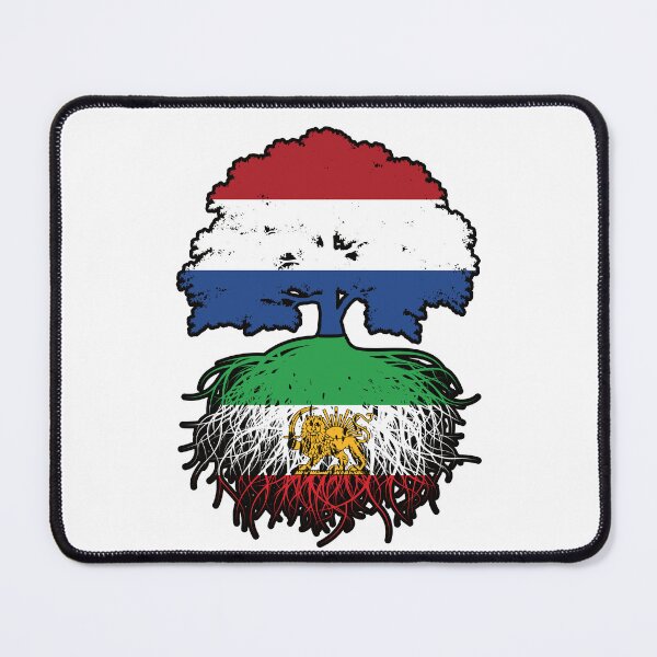 Item preview, Netherlands Grown, Iranian Roots – Lion and Sun Heritage Design designed and sold by FlagX.