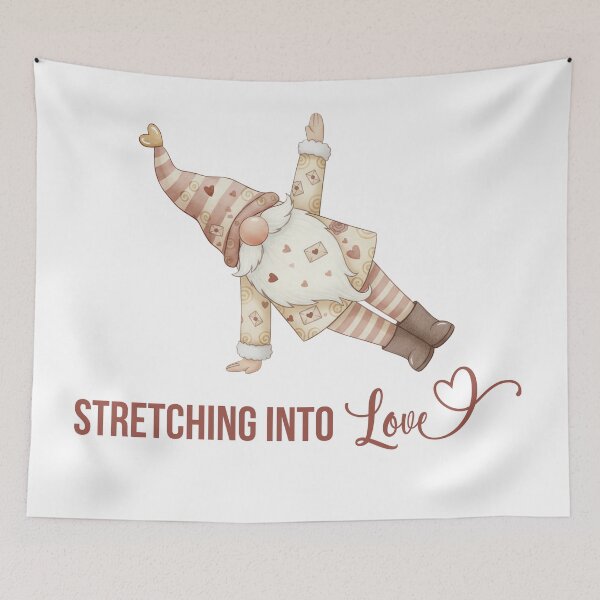Artikelvorschau, Pilates-Deko zum Valentinstag – Dehnung in die Liebe entworfen und verkauft von sashica.
