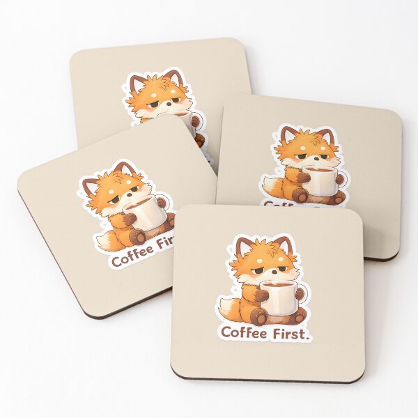 Item preview, Coffee Meme – Coffee First Fox designed and sold by Still Breathing Studio.