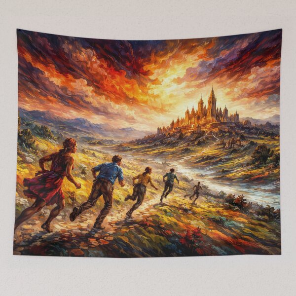 Item preview, Departure under a blazing sky designed and sold by Sigtrix.