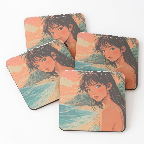 Item preview, 80s Retro Anime Girl at Bavaro Beach designed and sold by JacksoonLester.