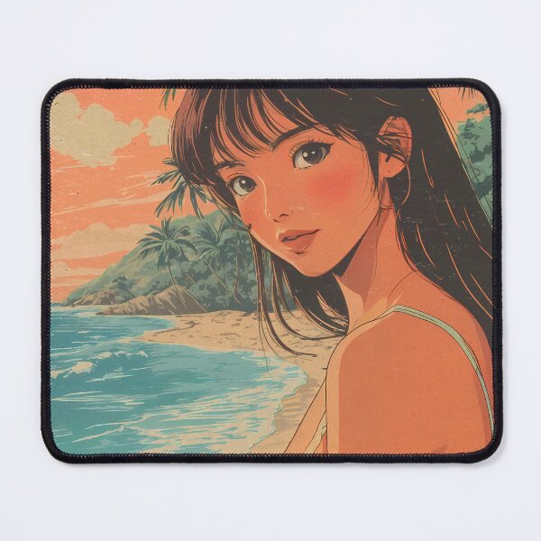 Item preview, 80s Retro Anime Girl at Bavaro Beach designed and sold by JacksoonLester.