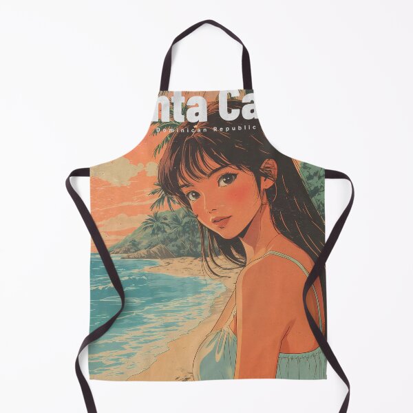 Item preview, 80s Retro Anime Girl at Bavaro Beach designed and sold by JacksoonLester.