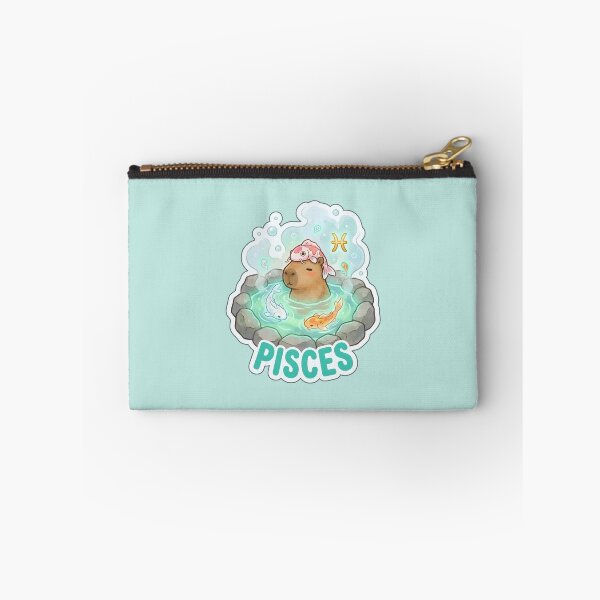 Item preview, Zodiac Capybara Pisces – Dreamy Water Sign Onsen Cute Zodiac Sticker designed and sold by Nuist25.