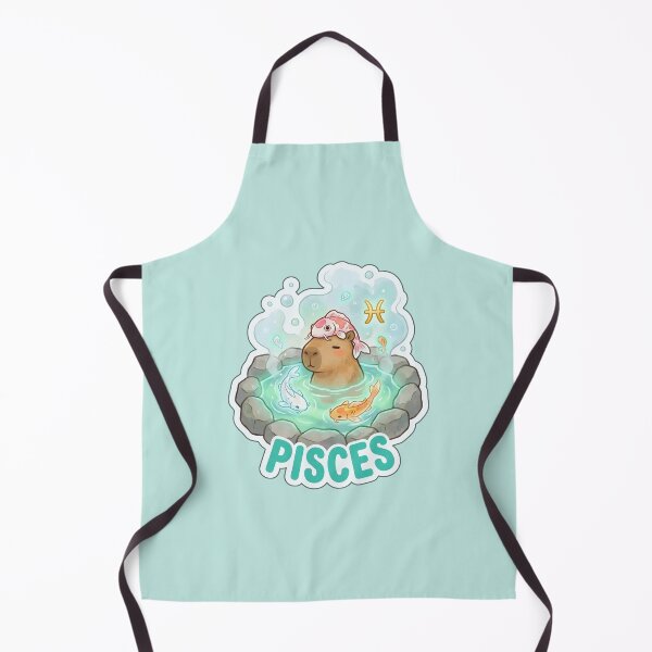 Item preview, Zodiac Capybara Pisces – Dreamy Water Sign Onsen Cute Zodiac Sticker designed and sold by Nuist25.