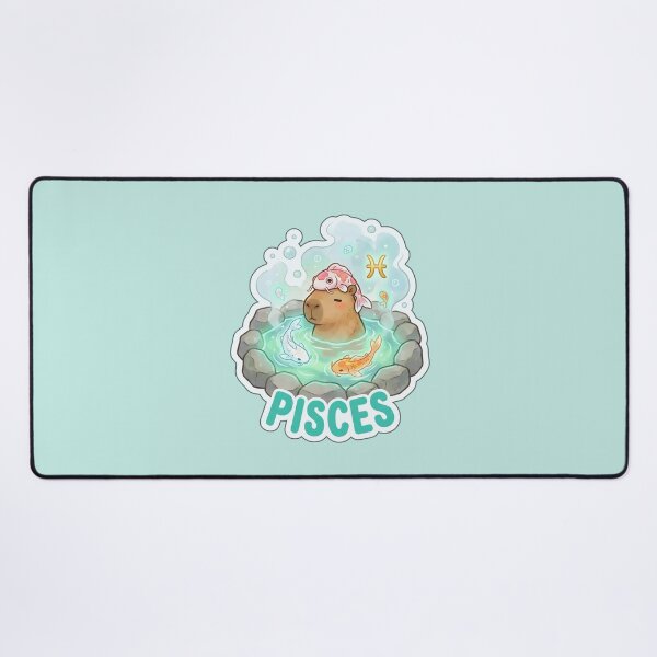 Item preview, Zodiac Capybara Pisces – Dreamy Water Sign Onsen Cute Zodiac Sticker designed and sold by Nuist25.
