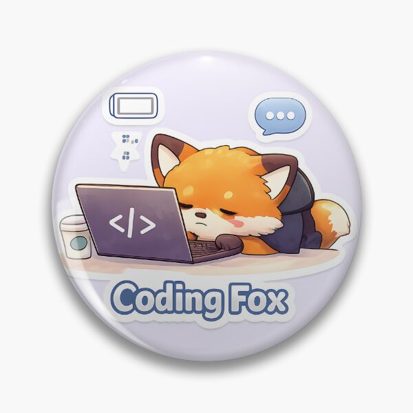 Item preview, Programmer Meme – Coding Fox On Laptop designed and sold by Still Breathing Studio.