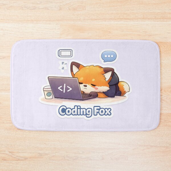 Item preview, Programmer Meme – Coding Fox On Laptop designed and sold by Still Breathing Studio.