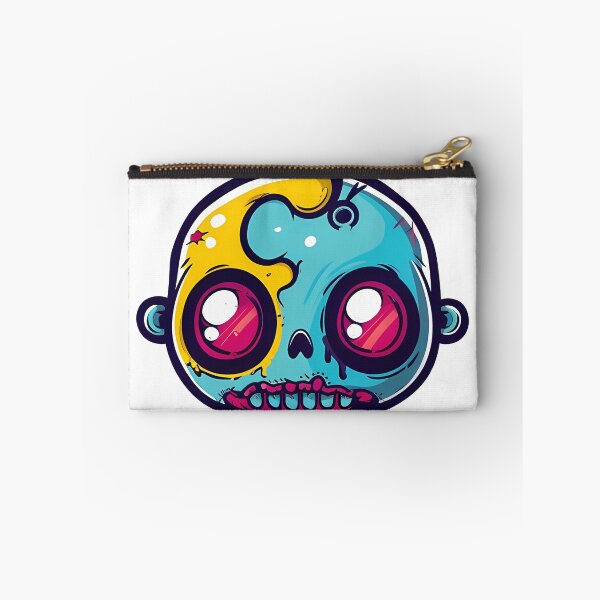Item preview, Creepy Cute Melting Skull Baby Head - Colorful Kawaii Horror Cartoon Art Print designed and sold by DesignArtist.ia.