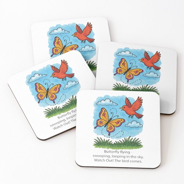 Item preview, Butterfly and Bird Haiku designed and sold by Creative-Curios.