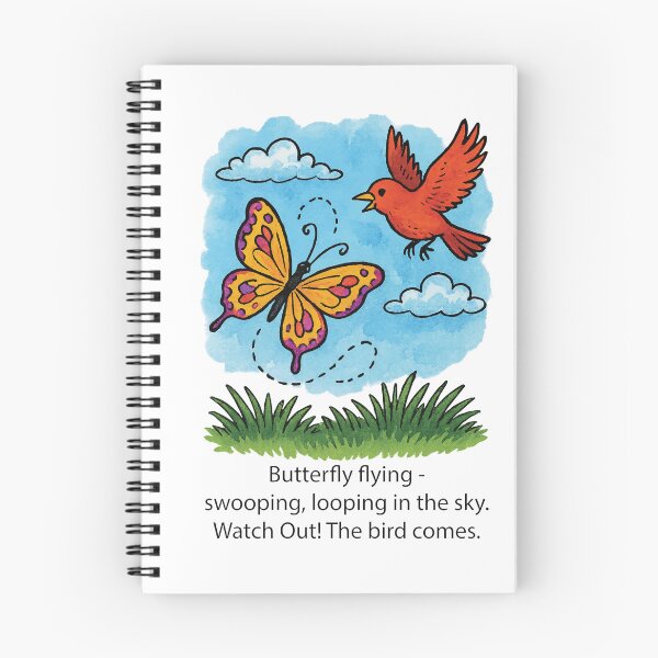 Item preview, Butterfly and Bird Haiku designed and sold by Creative-Curios.