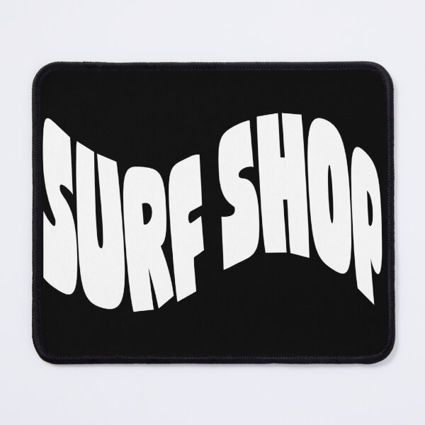Item preview, Surf Shop White Wave Font – Minimal White Wave Surf Design designed and sold by QShore.