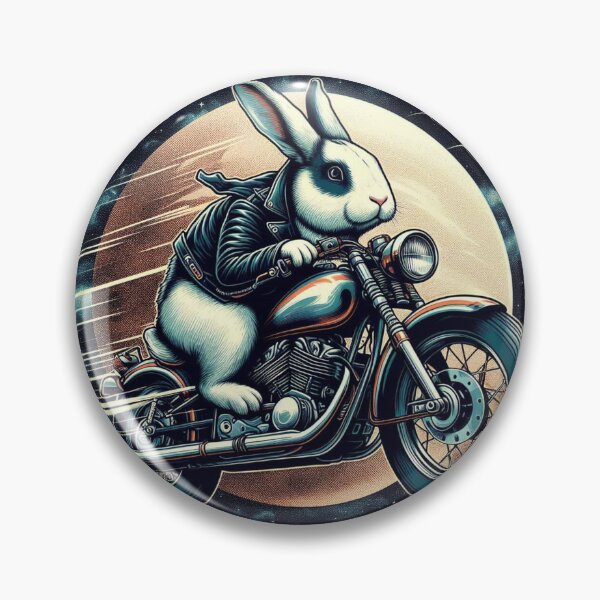 Item preview, Space Bunny Rider – Cosmic Motorcycle Adventure designed and sold by Dogandesighn.