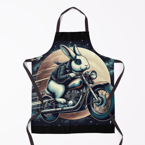 Item preview, Space Bunny Rider – Cosmic Motorcycle Adventure designed and sold by Dogandesighn.