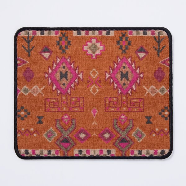 Item preview, Moroccan Berber Geometric Pattern In Warm Earth Tones designed and sold by SpaceBazaar.