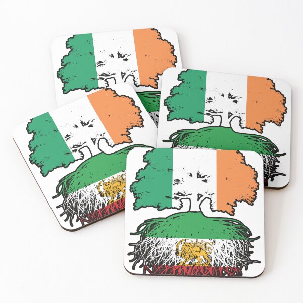Item preview, Irish Grown, Iranian Roots – Lion and Sun Heritage Design designed and sold by FlagX.