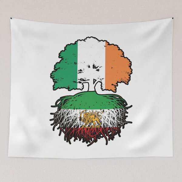 Item preview, Irish Grown, Iranian Roots – Lion and Sun Heritage Design designed and sold by FlagX.