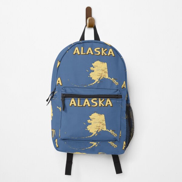 Item preview, Alaska Adventure, Vintage Style Map & Cities Guide designed and sold by mashmosh.