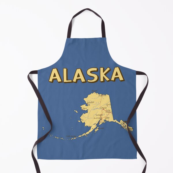 Item preview, Alaska Adventure, Vintage Style Map & Cities Guide designed and sold by mashmosh.