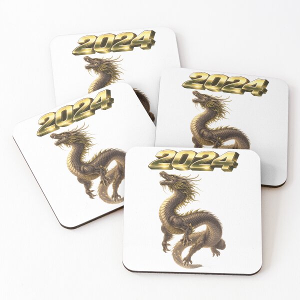 Item preview, 2024 Year of the Dragon Eastern Zodiac Power Strength Prosperity Design designed and sold by AlexLineArt.