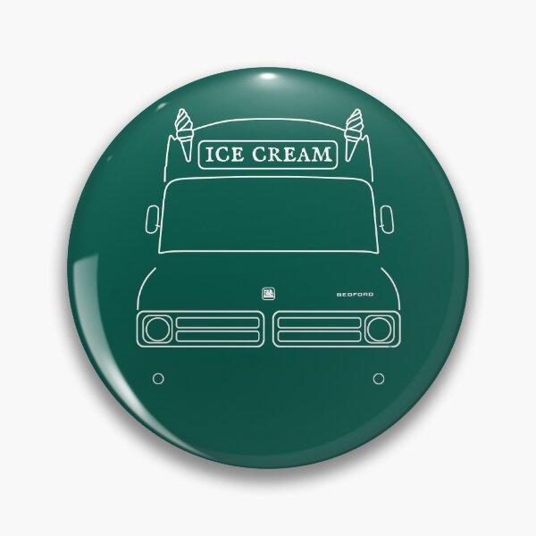 Item preview, Bedford CF classic ice cream van outline white designed and sold by soitwouldseem.