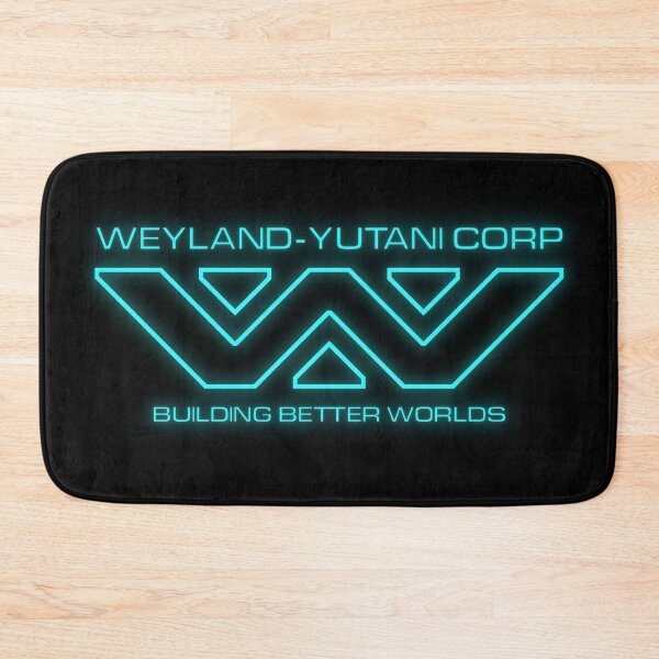 Item preview, Alien Weyland Yutani Corp Teal Neon Logo designed and sold by Power Up Prints.